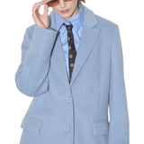 Cappotto donna corto monopetto sfiancato