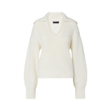 Maglia donna in lana con stringhe