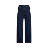 Jeans donna cropped a vita alta