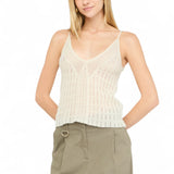 Top donna in lana e alpaca