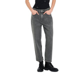 Jeans donna straight a vita alta