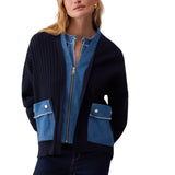 Cardigan donna con maxi tasche