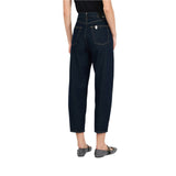 Jeans donna cropped a vita alta