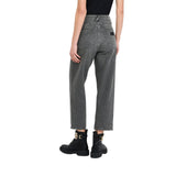 Jeans donna straight a vita alta