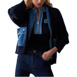 Cardigan donna con maxi tasche