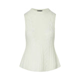 Top donna in maglia a trecce