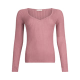 Maglia donna con scollo a V
