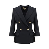 Giacca donna in doppio crêpe stretch