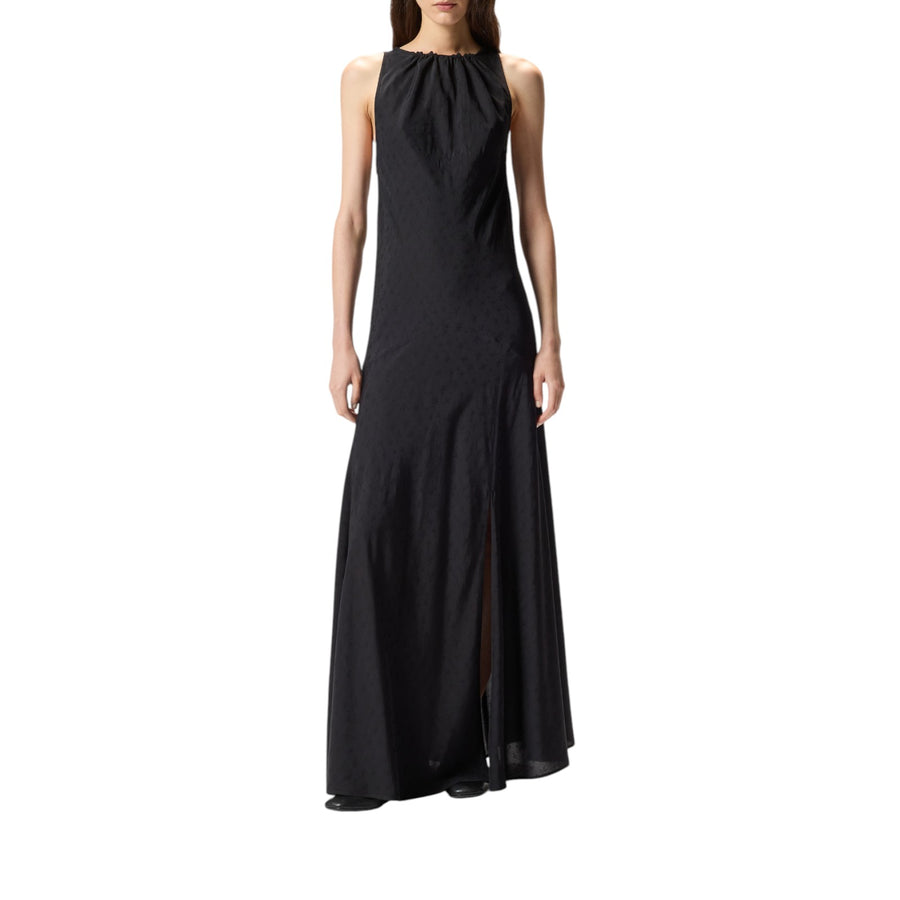 Abito donna lungo in viscosa jacquard