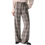 Pantaloni donna palazzo con cintura