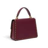 Borsa donna a mano Mini Love Bag One Top Handle Light in pelle con mini borchie