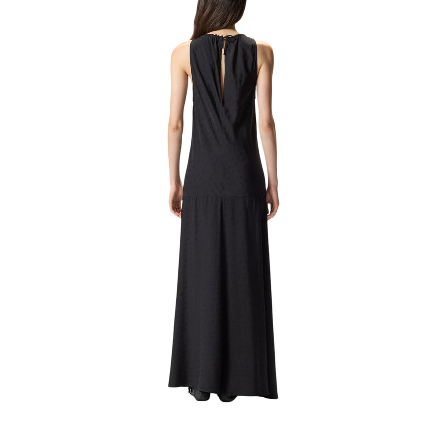 Abito donna lungo in viscosa jacquard