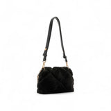 Borsa donna LaPuffy piccola in pelliccia sintetica