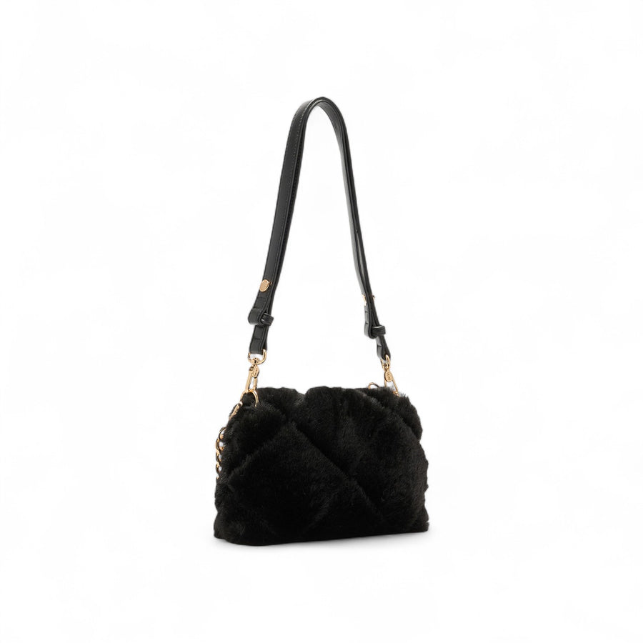 Borsa donna LaPuffy piccola in pelliccia sintetica
