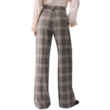 Pantaloni donna palazzo con cintura