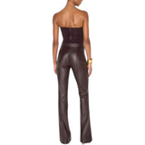 Pantaloni donna con nervature