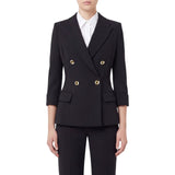 Giacca donna in doppio crêpe stretch