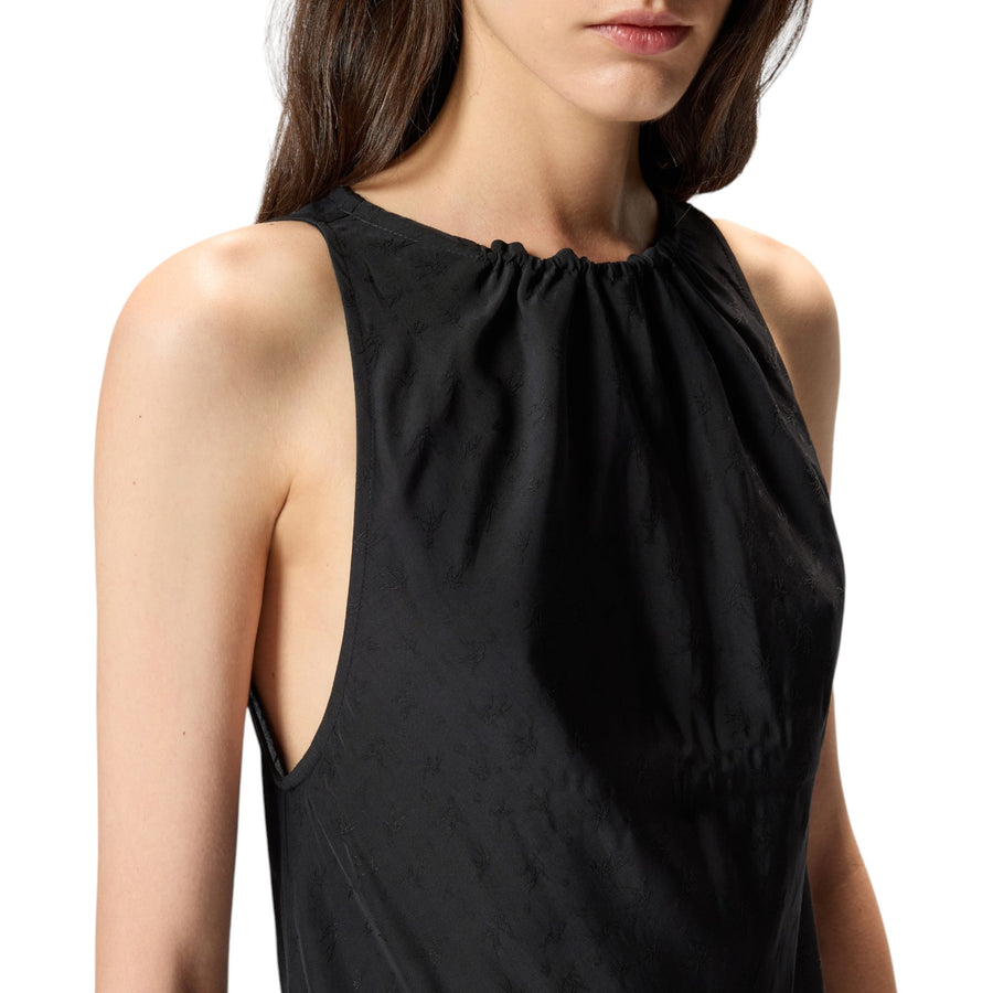 Abito donna lungo in viscosa jacquard