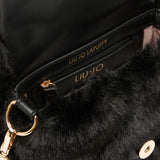 Borsa donna LaPuffy piccola in pelliccia sintetica