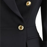 Giacca donna in doppio crêpe stretch