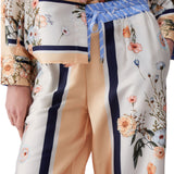 Pantaloni donna in twill stampato
