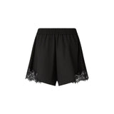 Shorts donna con inserti in pizzo