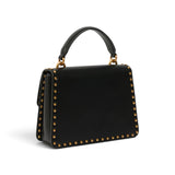 Borsa donna a mano Mini Love Bag One Top Handle Light in pelle con mini borchie