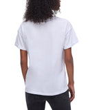 T-shirt donna con ricamo a jour