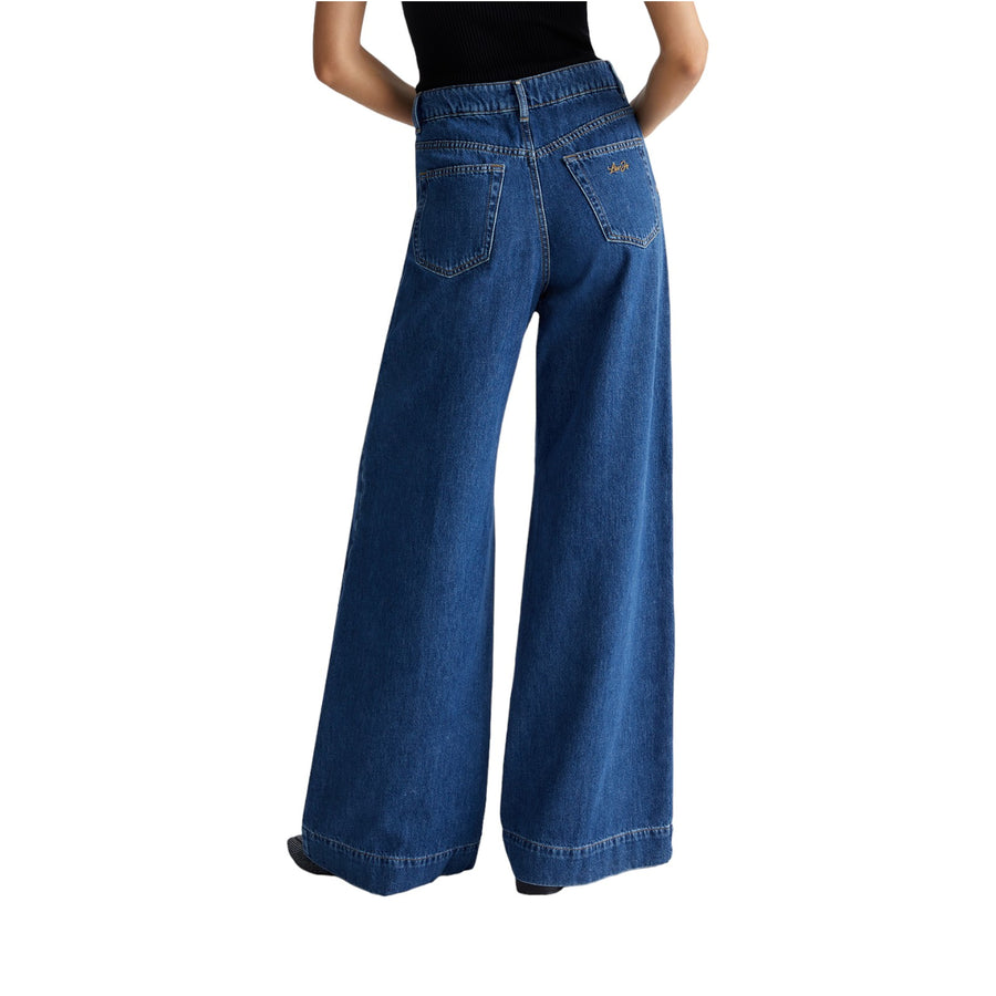 Jeans donna flare in cotone