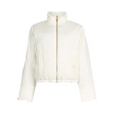 Giacca donna in nylon trapuntato e maglia