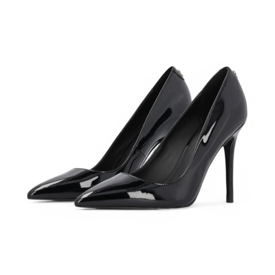 Scarpe donna décolleté lucide con tacco