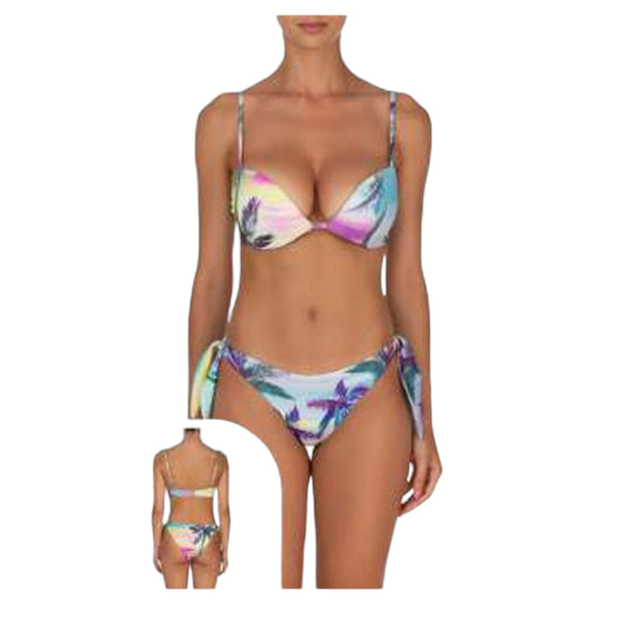 Bikini push-up con slip regolabile donna