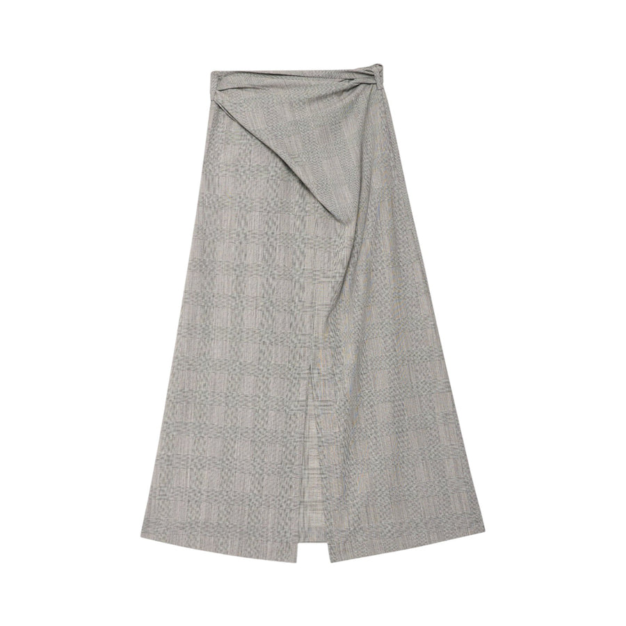 Gonna donna dritta in tessuto galles extra light