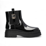 Stivaletti donna platform in vernice