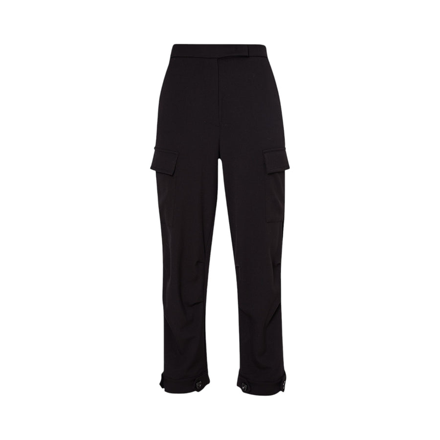 Pantaloni donna cargo in flanella stretch