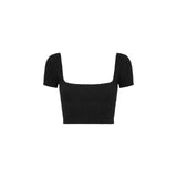 Crop donna top tooled