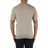 Maglia a maniche corte in cotone e lino