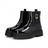 Stivaletti donna platform in vernice