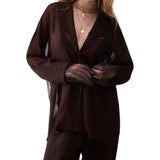 Camicia donna con dettagli in pizzo