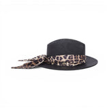 Cappello donna panama con nastro foulard