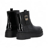 Stivaletti donna platform in vernice