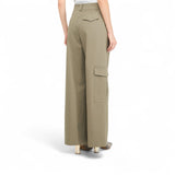 Pantaloni donna cargo in cotone