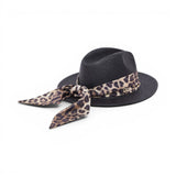 Cappello donna panama con nastro foulard