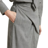 Gonna donna dritta in tessuto galles extra light