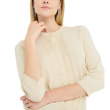 Cardigan donna con dettagli in pizzo