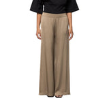 Pantalone donna a palazzo in raso