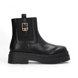 Stivaletti donna platform in pelle