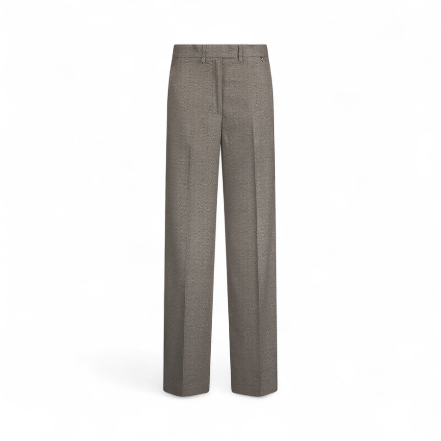 Pantaloni donna straight con piega