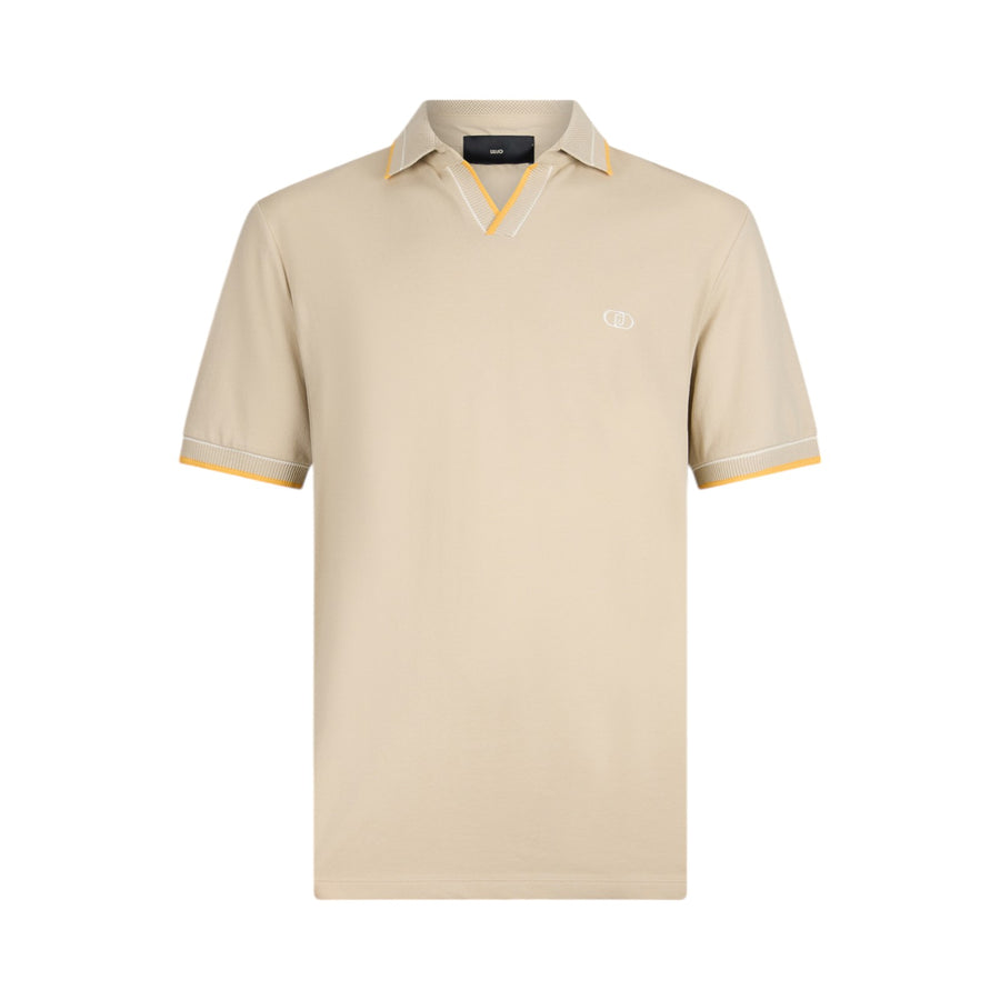 T-shirt con colletto cubano