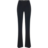 Pantaloni donna in doppio crêpe stretch